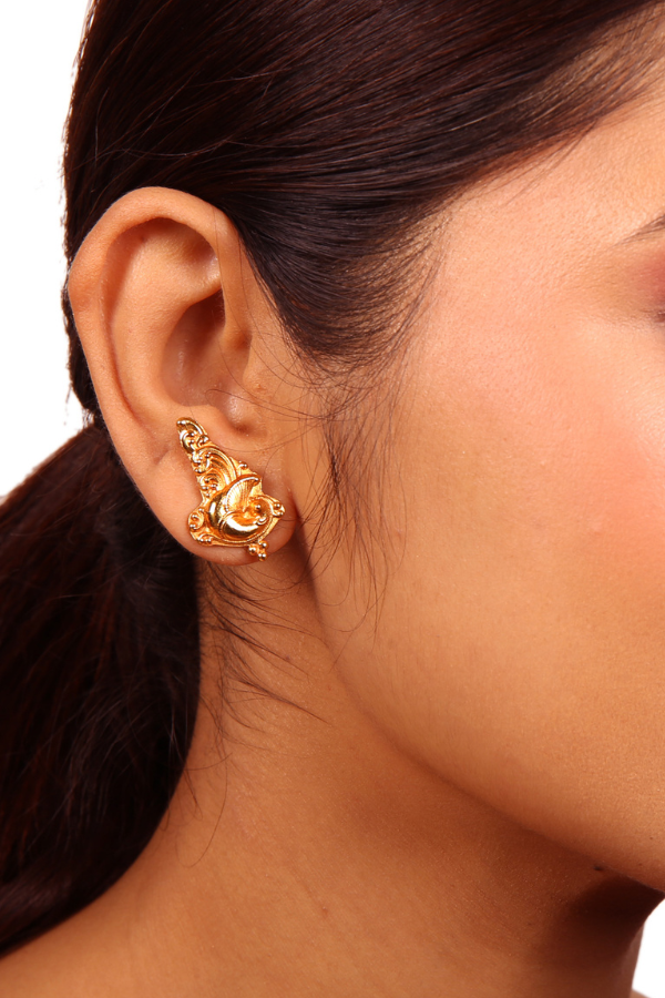 Monal Stud - 925 silver gold polish