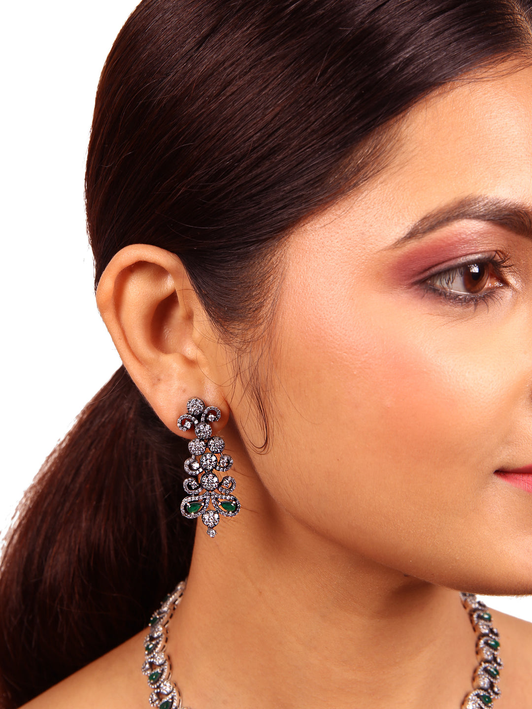 Mridula Necklace - 925 oxidized silver