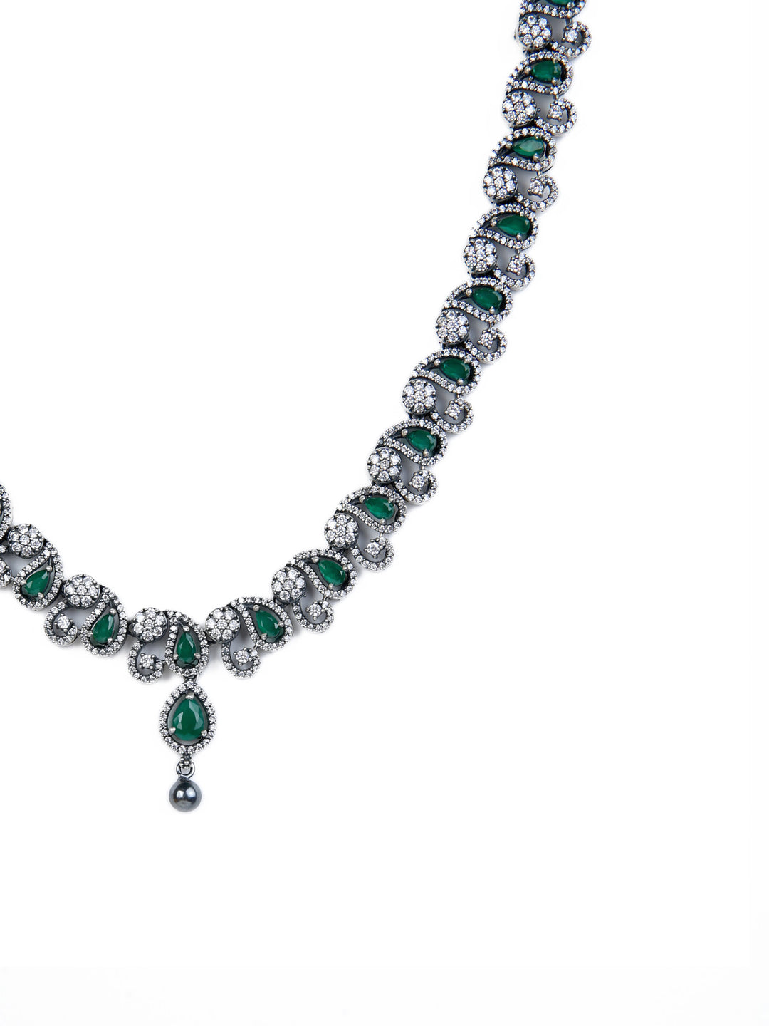 Mridula Necklace - 925 oxidized silver