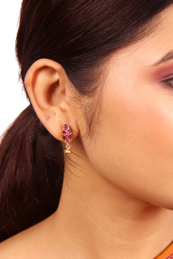 Mugai Studs - 925 silver gold polish