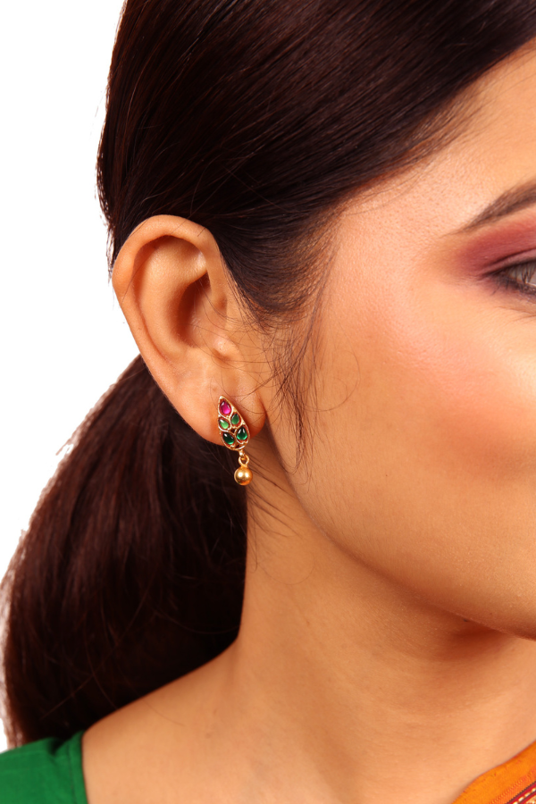 Mugai Studs - 925 silver gold polish