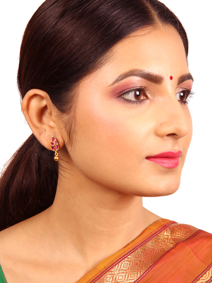 Mugai Studs - 925 silver gold polish
