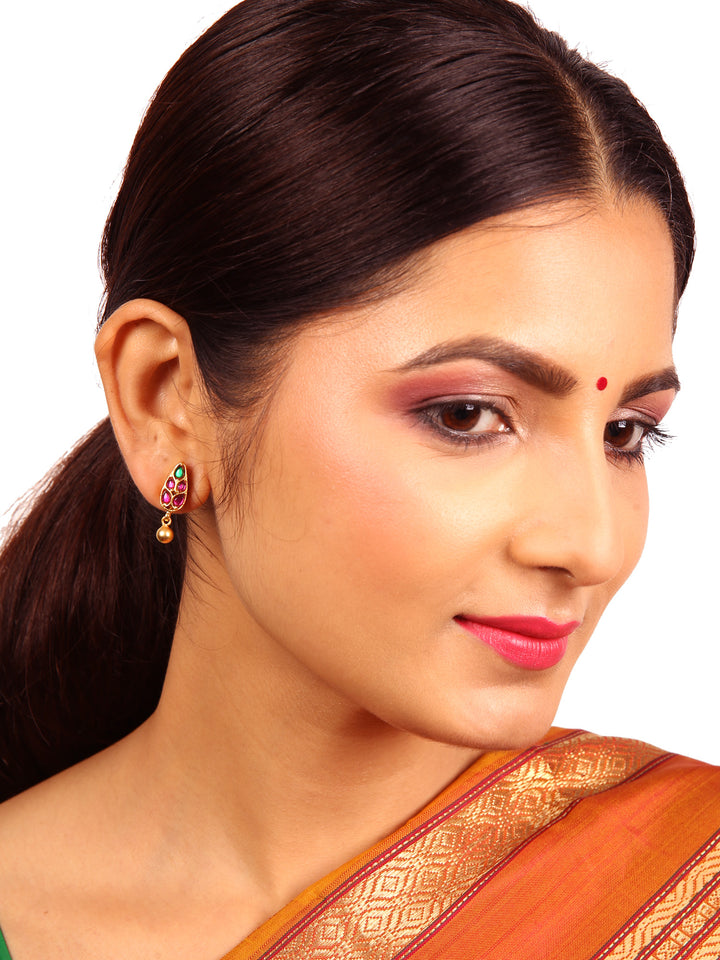 Mugai Studs - 925 silver gold polish