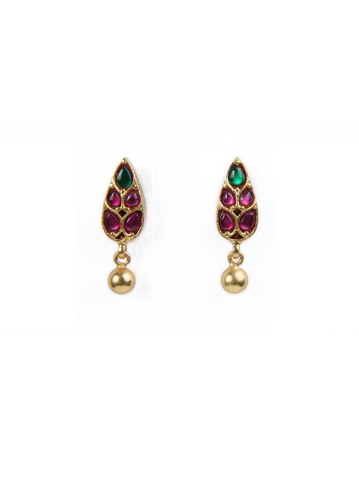 Mugai Studs - 925 silver gold polish