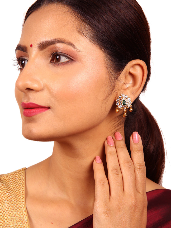 Myra Stud - 925 silver gold polish