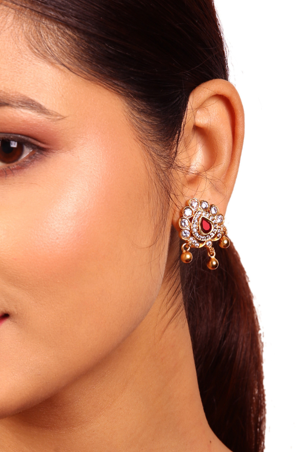 Myra Stud - 925 silver gold polish