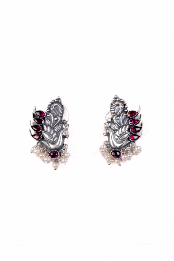 Natya Krishna Necklace - 925 oxidized silver