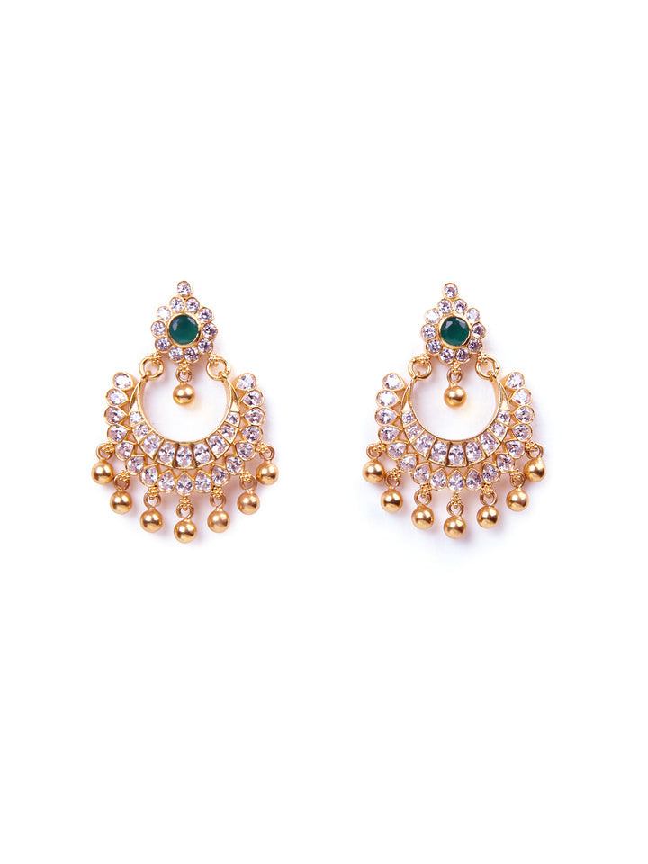 Navya Chaandbali Earring - 925 silver gold polish