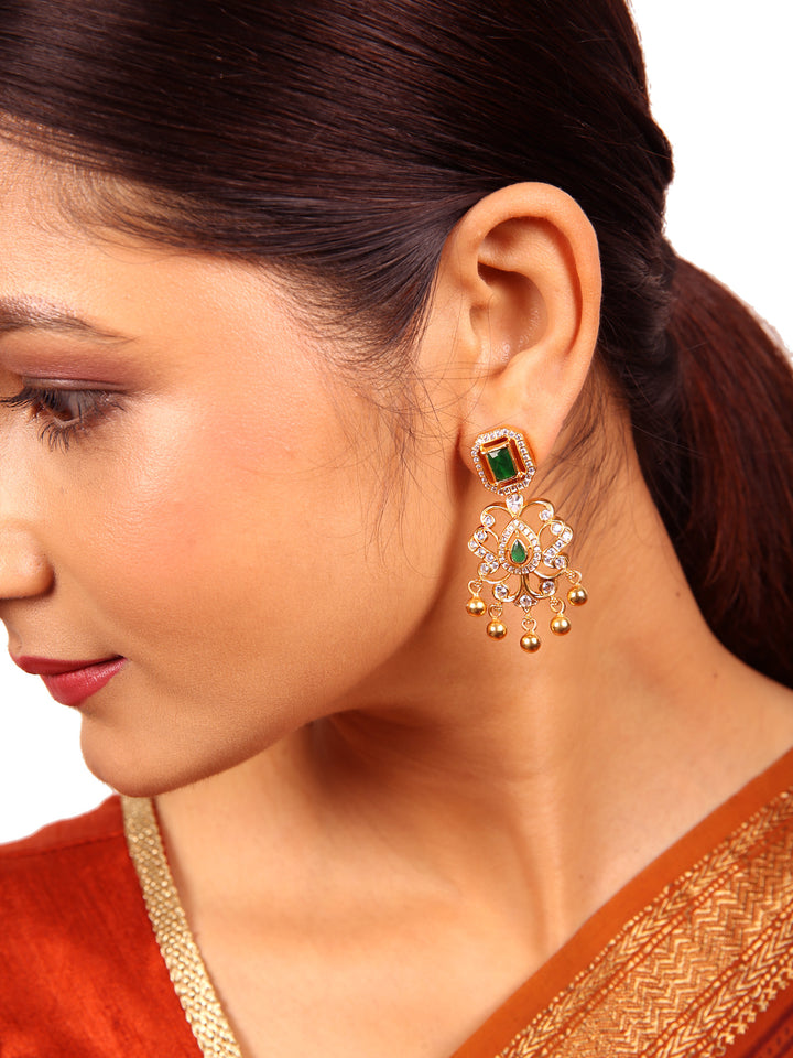Navya Earring - 925 silver gold polish