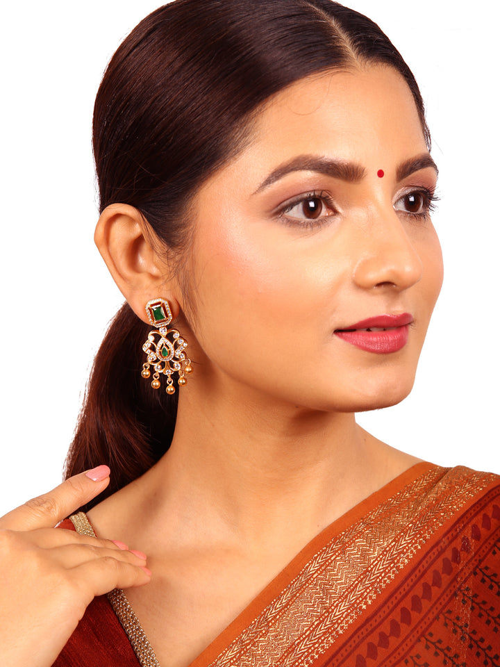 Navya Earring - 925 silver gold polish
