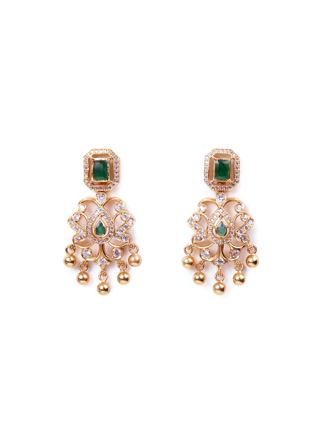 Navya Earring - 925 silver gold polish