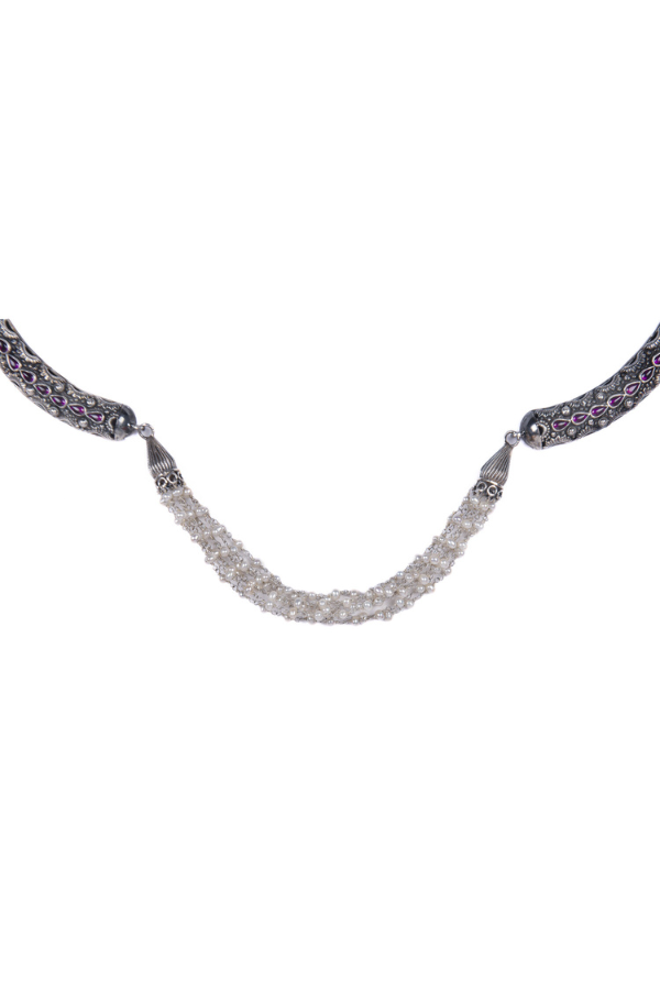 Sachi Necklace-925 silver Oxidized