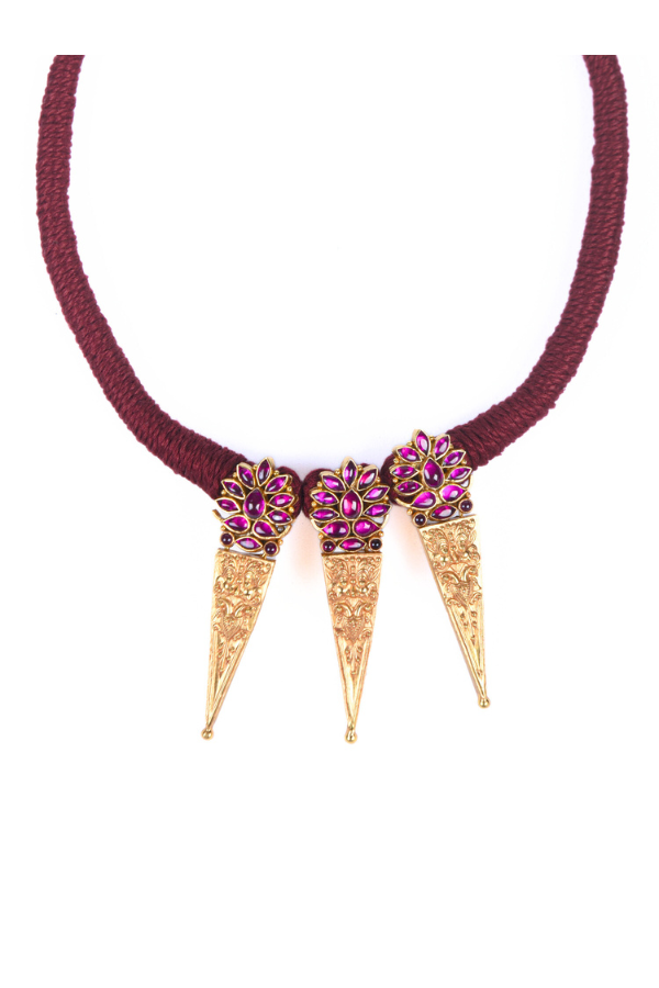 Varya Necklace-925 silver gold polish