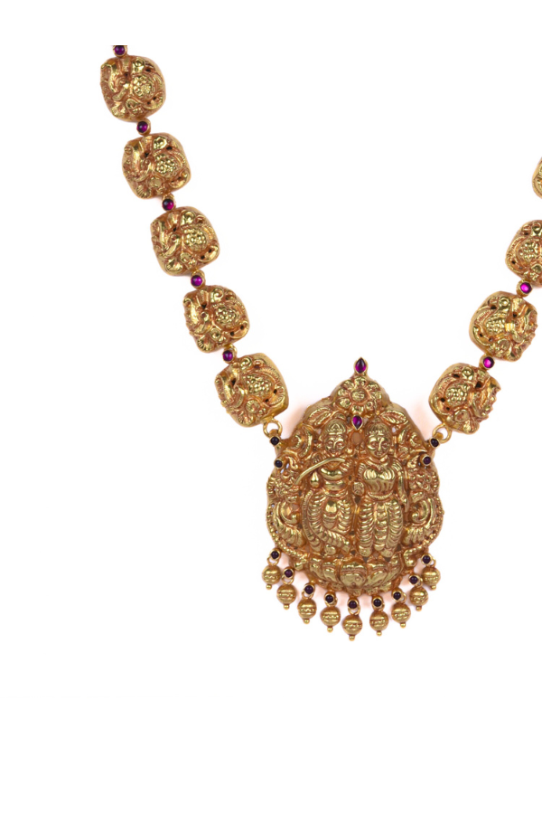 Krishna Radha Nagas Necklace-925 silver gold polish