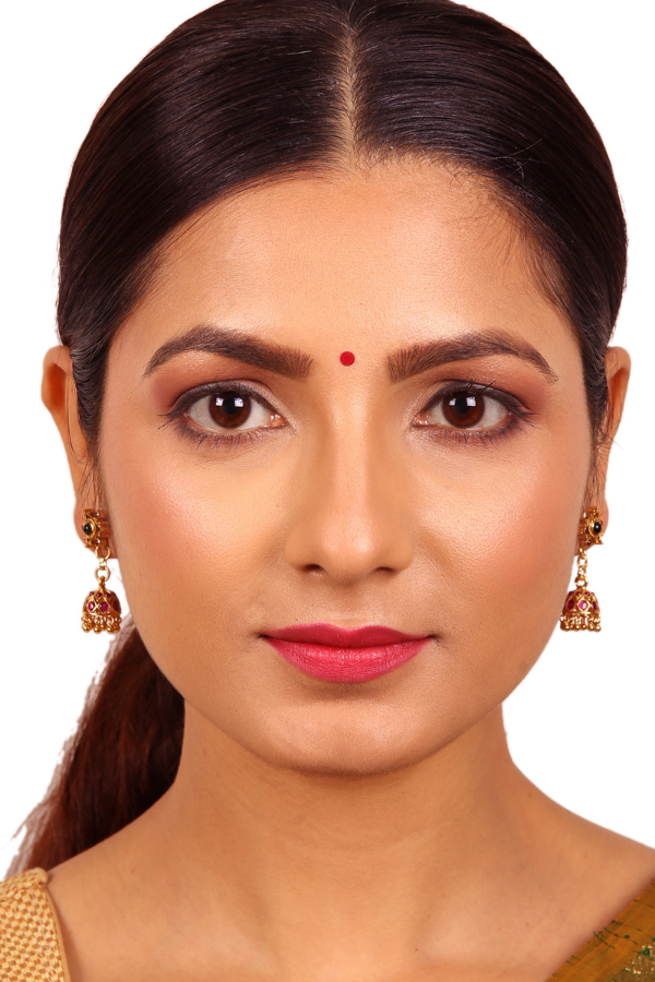 Neeha detachable jhumka - 925 silver gold polish