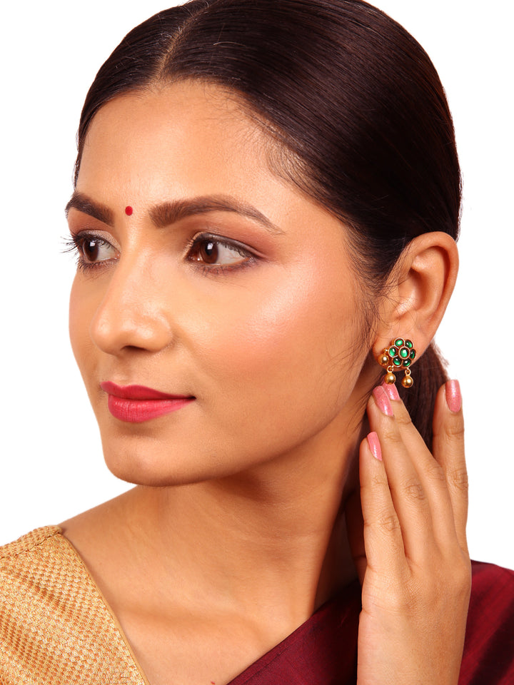 Neepala Stud - 925 silver gold polish