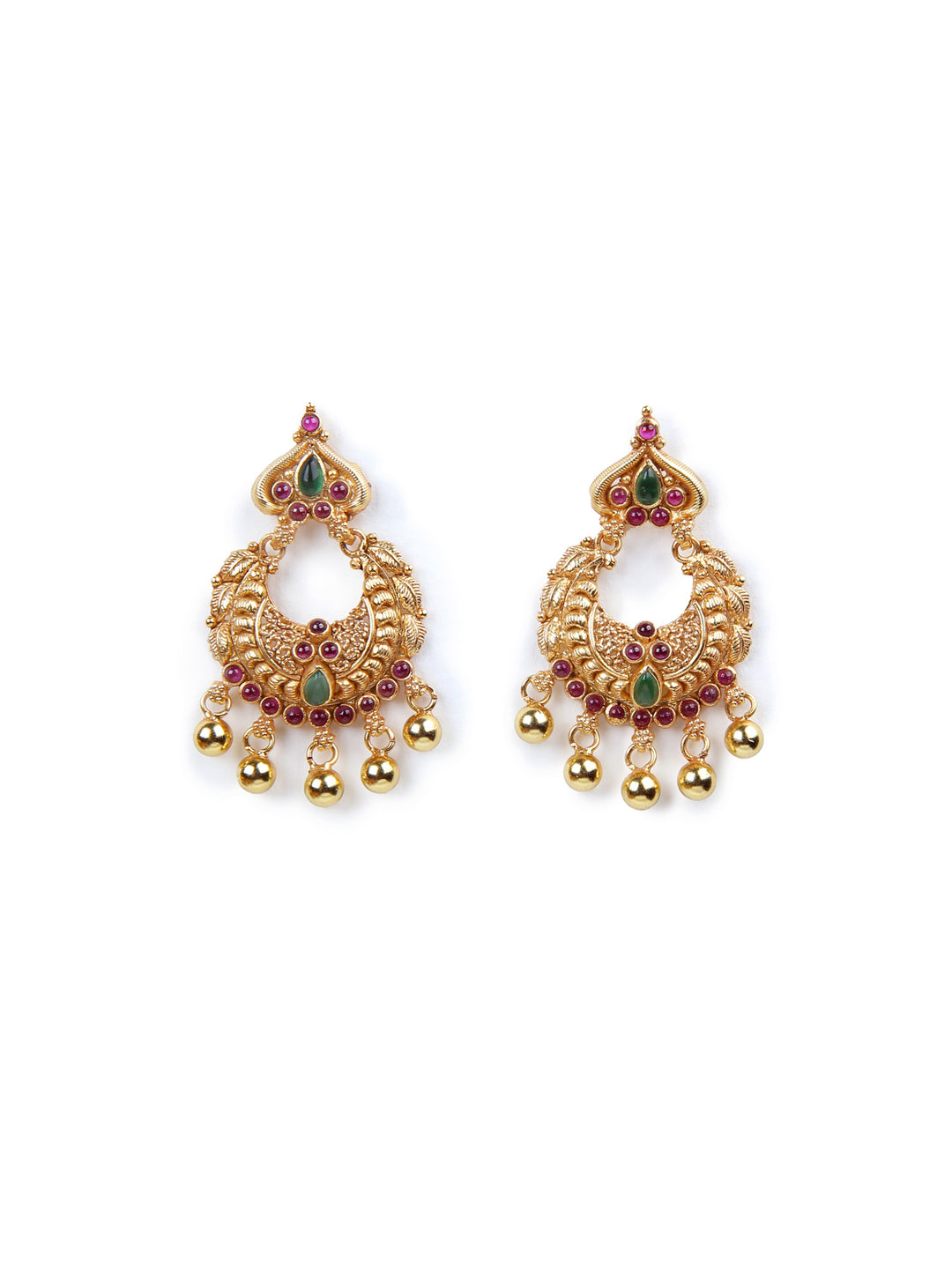 Neha Chaandbali Earring - 925 silver gold polish