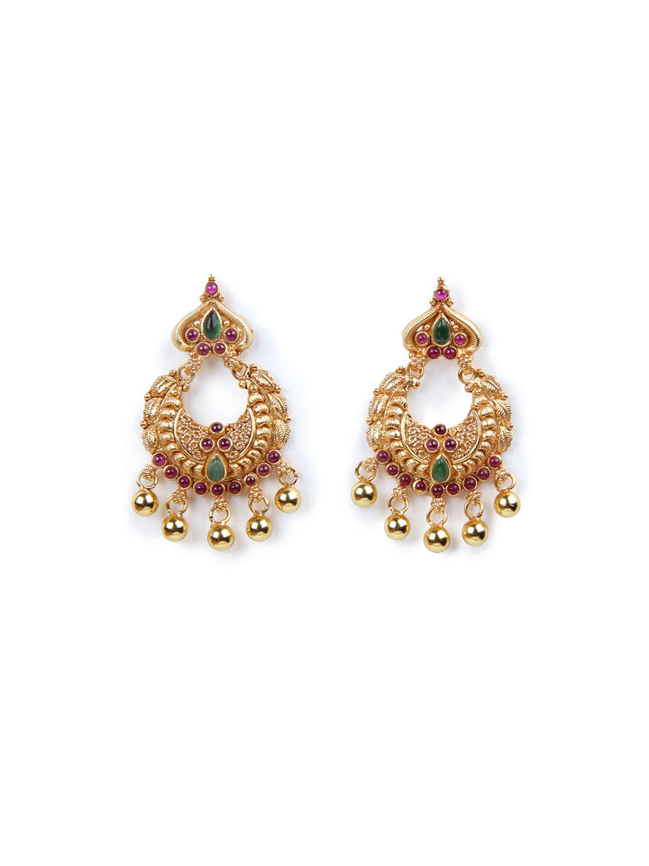 Neha Chaandbali Earring - 925 silver gold polish