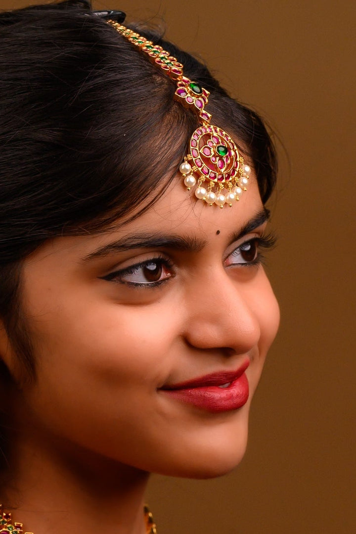 925 Silver Nethi Chutti -Maang tikka-Head ornament