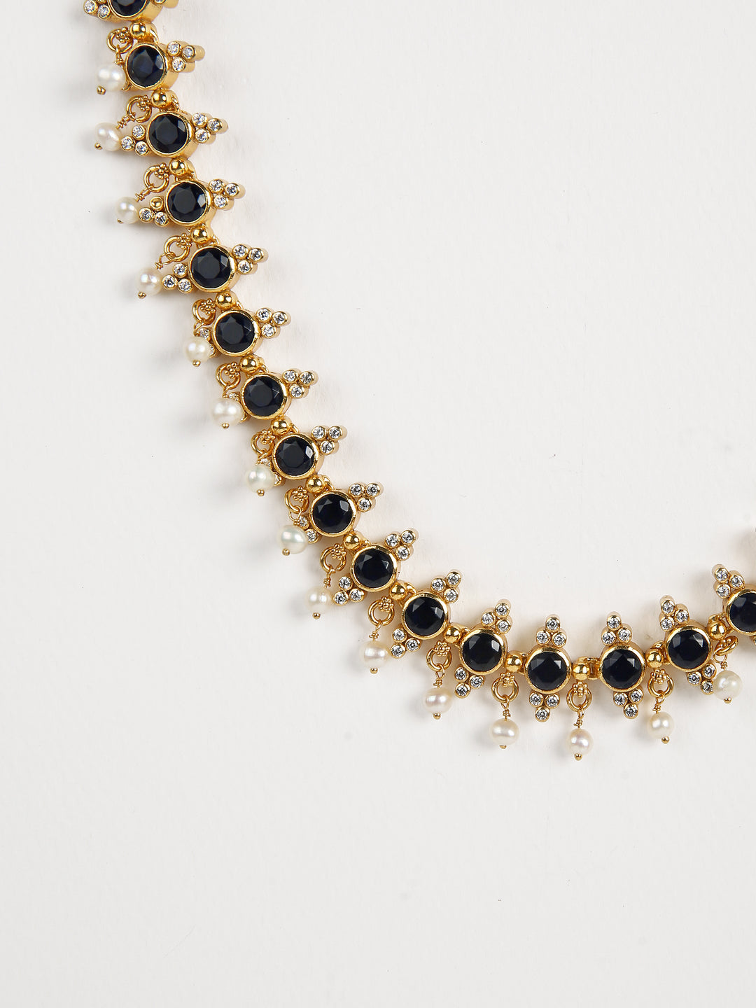 Niroopa Necklace - 925 silver gold polish