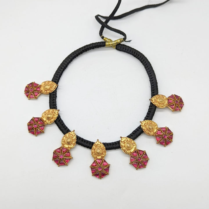 Nirosha Necklace - 925 silver gold polish