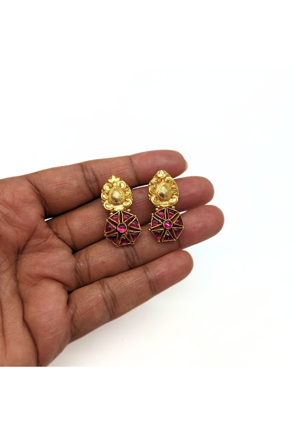 Nirosha Necklace - 925 silver gold polish
