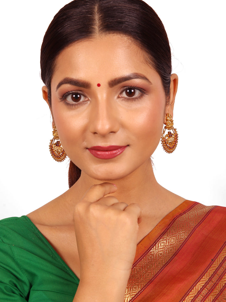 Nivi Chaandbali Earring - 925 silver gold polish