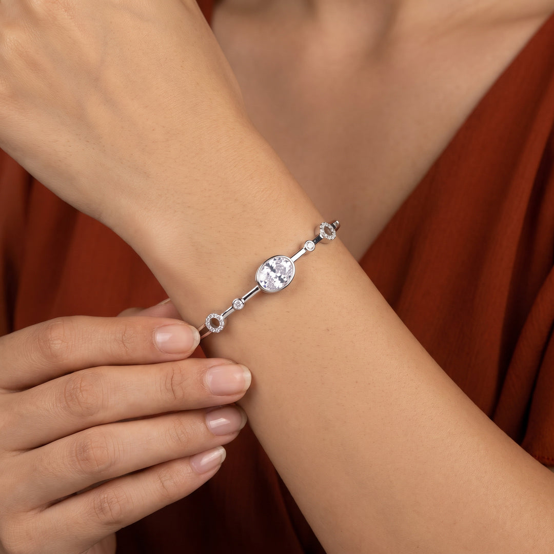 Silver casual wear jewelry
