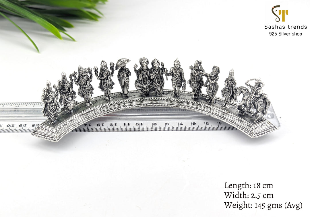 925 silver Dasavathara statue / Vishnu avathar Idols