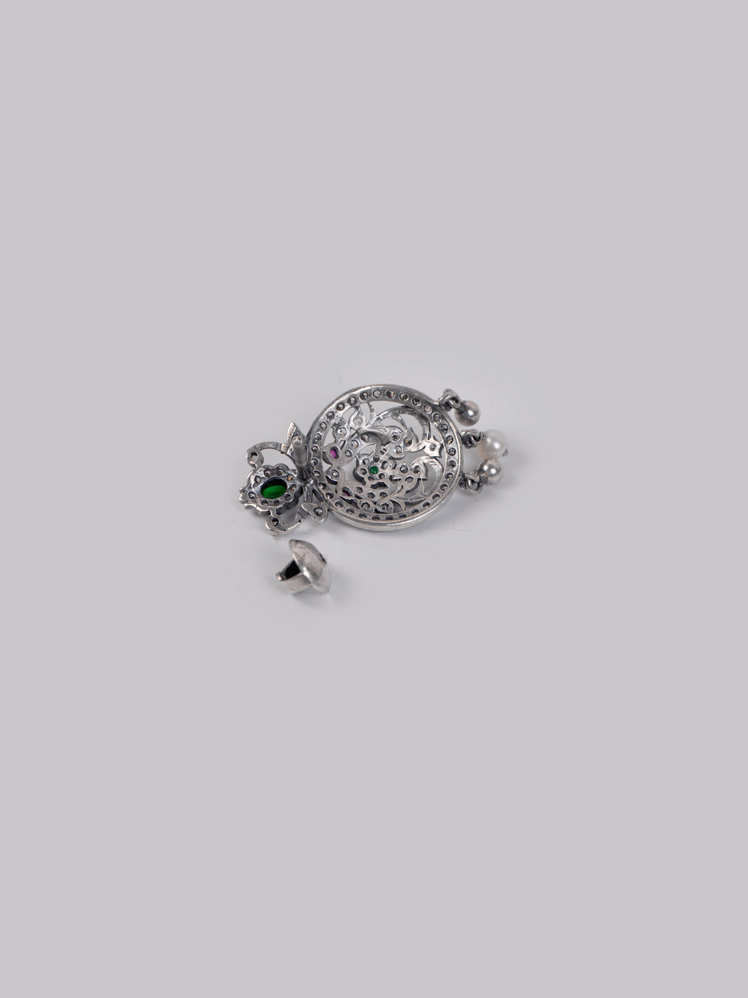 Pakshi Stud - 925 oxidized silver