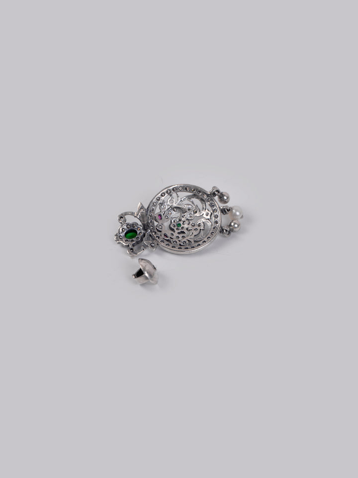 Pakshi Stud - 925 oxidized silver