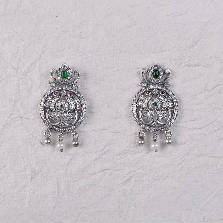 Pakshi Stud - 925 oxidized silver