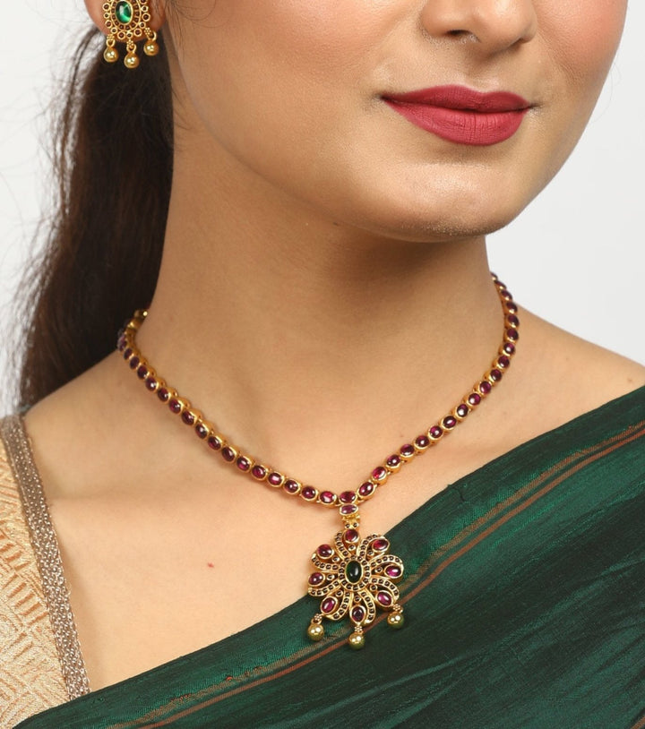 Pivari Necklace - 925 silver gold polish