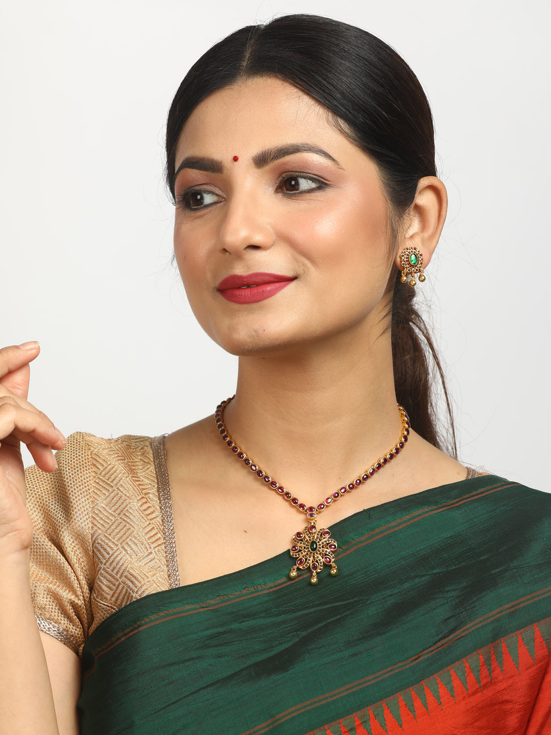 Pivari Necklace - 925 silver gold polish