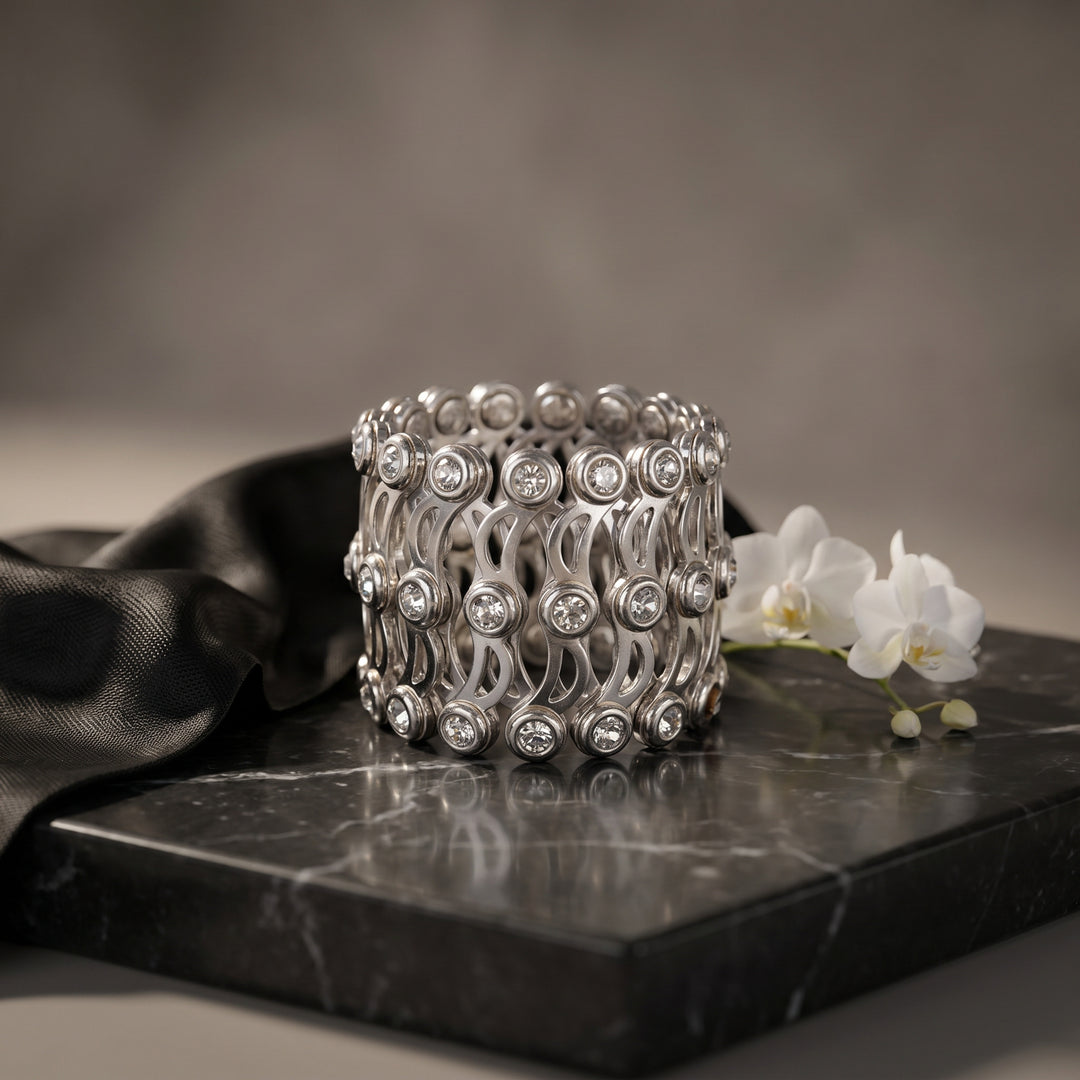 Flexi Ring Silver Bracelet