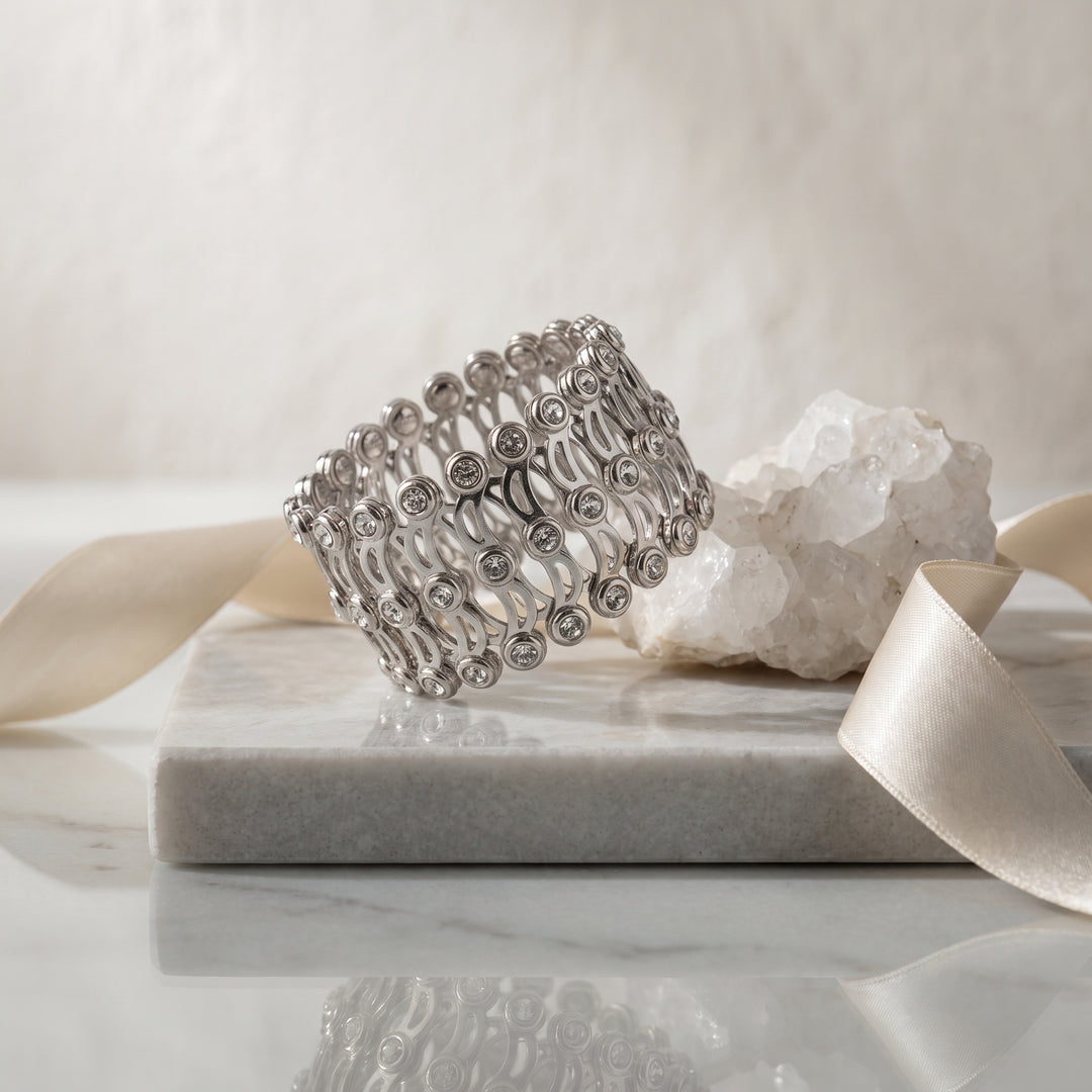 Flexi Ring Silver Bracelet
