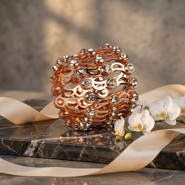 Twin Form Silver Bracelet