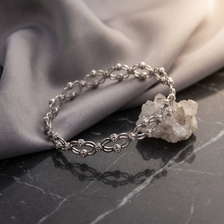 Flexi Ring Silver Bracelet