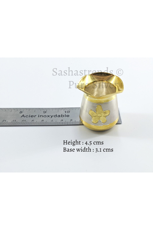 Pure silver Indian traditional Sombu/lota/cup- gift items- silver pooja items for home, return gift for navarathri, wedding and housewarming