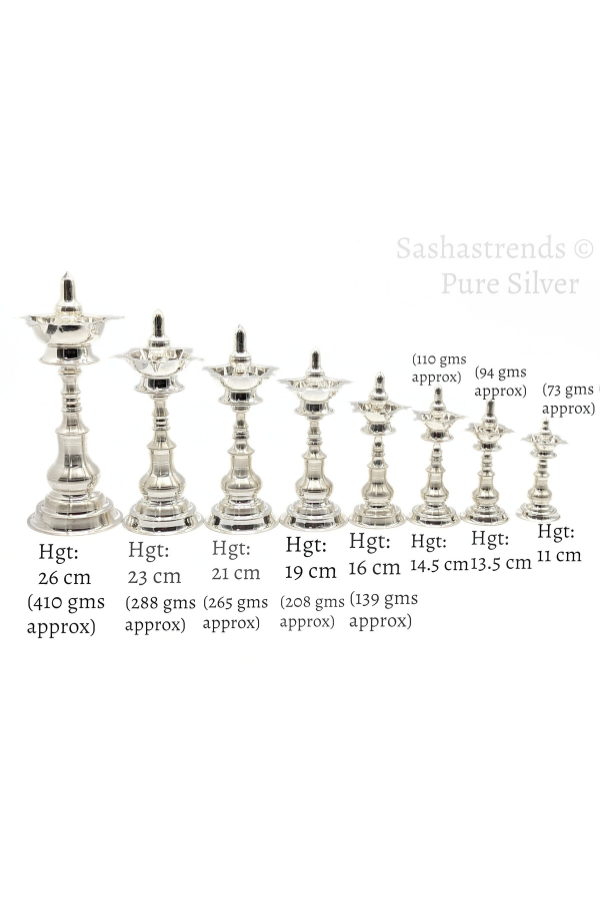 Sterling silver items, 925 silver, Navarathri collections, Pooja room items, Gifts, Diya, Lamp, Kerala lamp