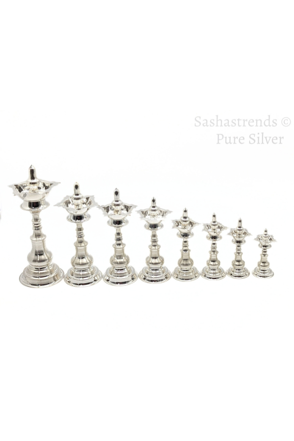 Sterling silver items, 925 silver, Navarathri collections, Pooja room items, Gifts, Diya, Lamp, Kerala lamp