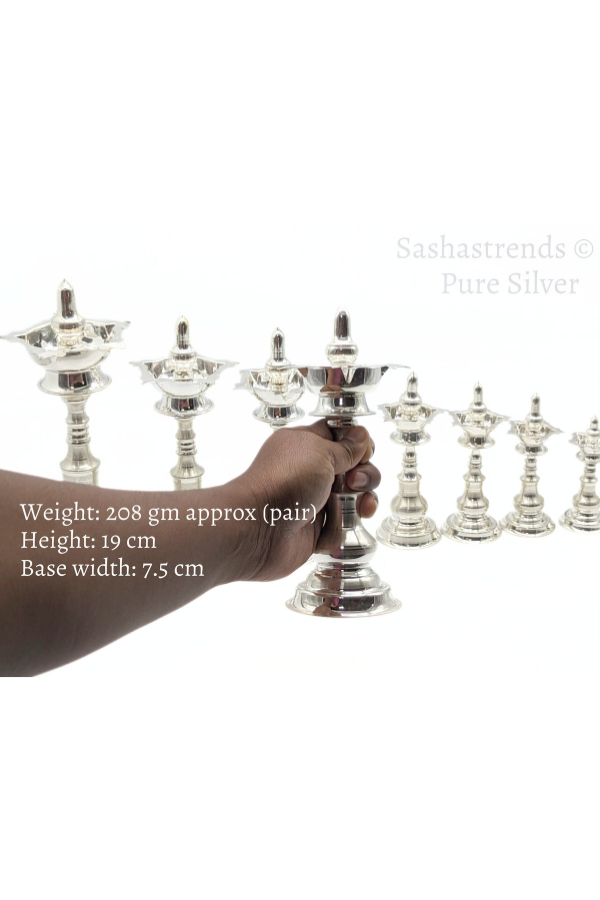 Sterling silver items, 925 silver, Navarathri collections, Pooja room items, Gifts, Diya, Lamp, Kerala lamp