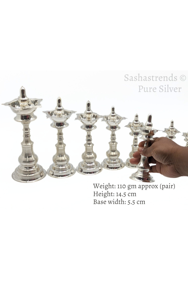 Sterling silver items, 925 silver, Navarathri collections, Pooja room items, Gifts, Diya, Lamp, Kerala lamp