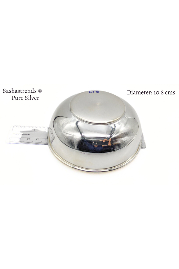 Pure silver plain bowl- babies feeding bowl- gift items for birthday,naming ceremony , return gift for navarathri, wedding & housewarming