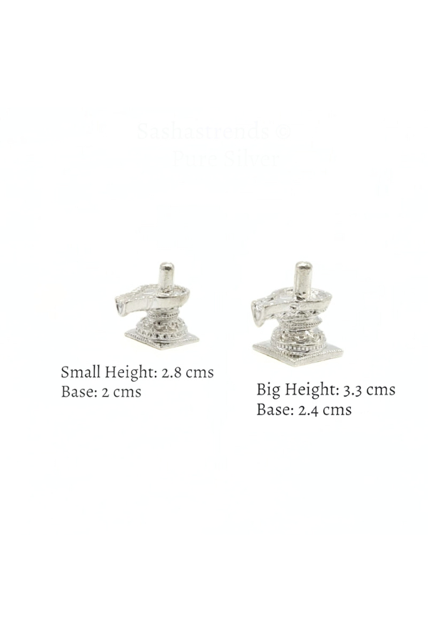 Pure silver statue /Solid Lingam/lingu/shiva idol-silver items for home, return gift for navarathri, wedding &housewarming