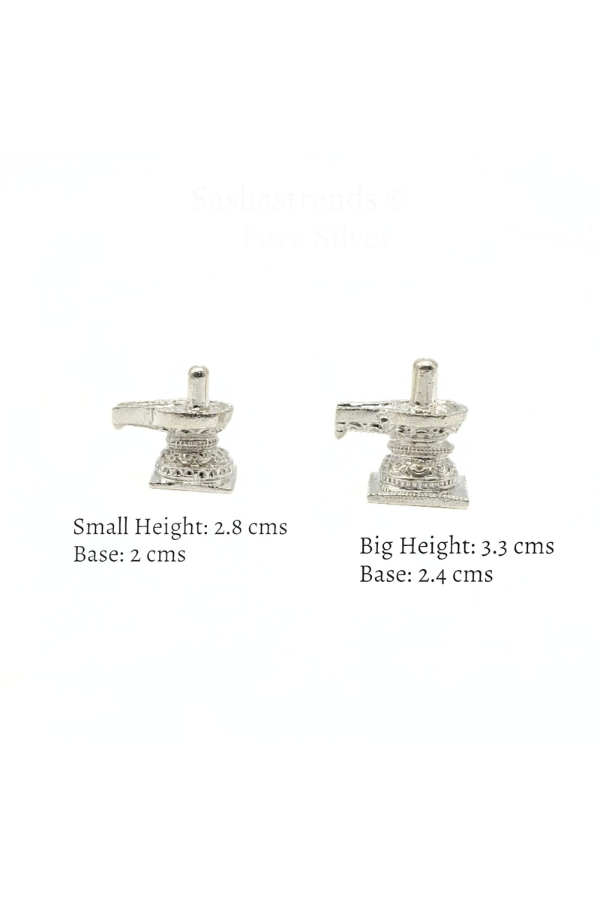 Pure silver statue /Solid Lingam/lingu/shiva idol-silver items for home, return gift for navarathri, wedding &housewarming
