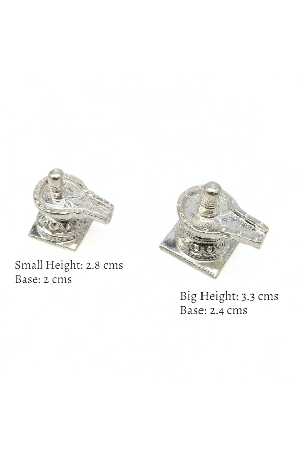 Pure silver statue /Solid Lingam/lingu/shiva idol-silver items for home, return gift for navarathri, wedding &housewarming