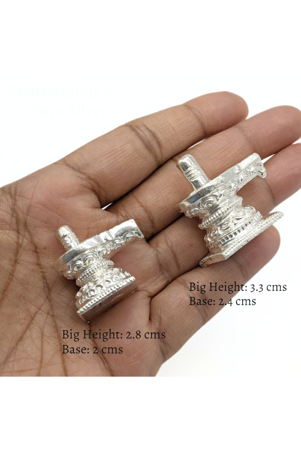 Pure silver statue /Solid Lingam/lingu/shiva idol-silver items for home, return gift for navarathri, wedding &housewarming