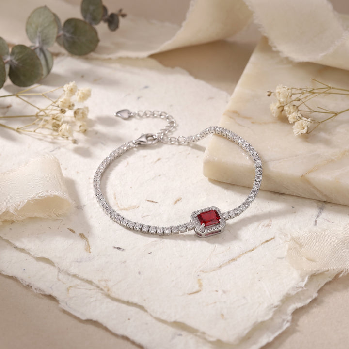 Red stone bracelet Everyday jewelry