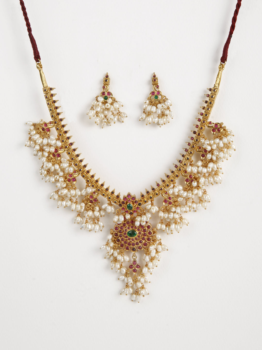 Ragini Necklace - 925 silver gold polish